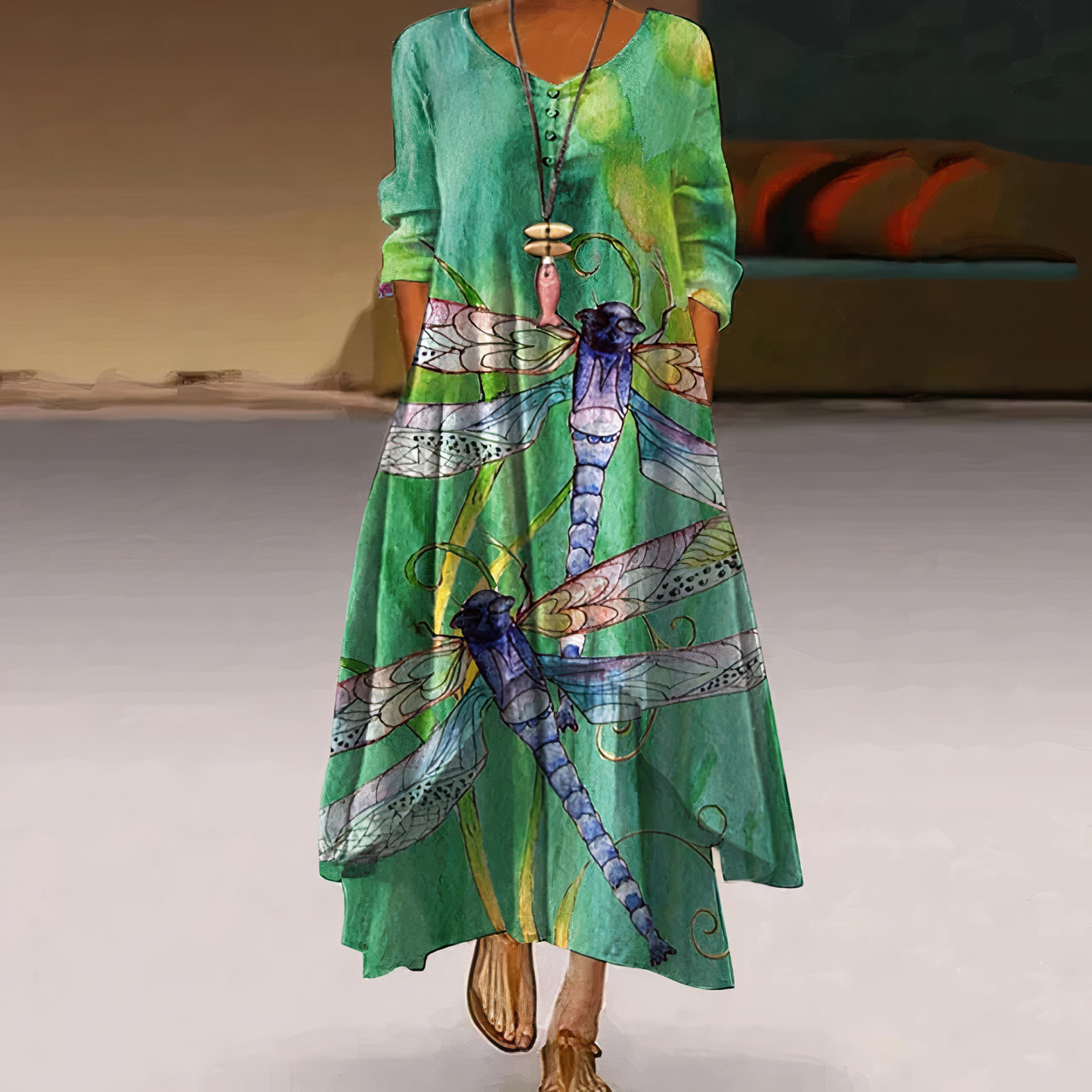 Eloria - Robe élégante en coton