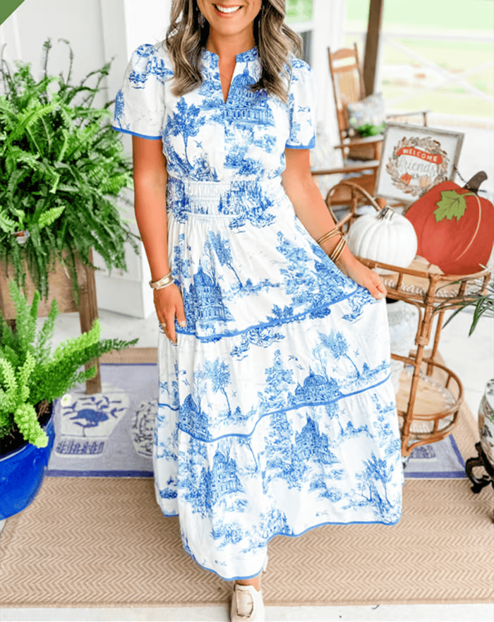 Robe longue au charme classique