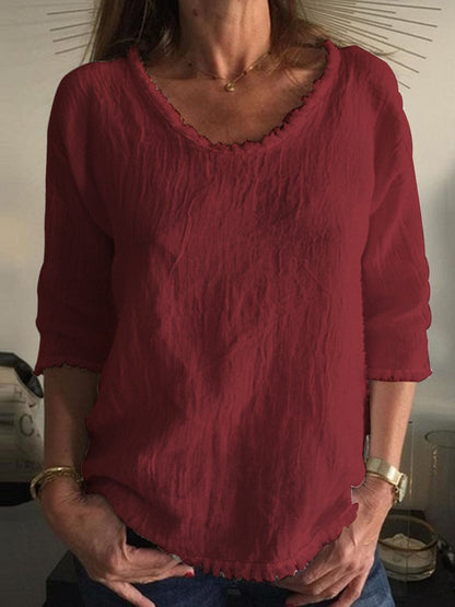 VALERIE | Top en lin décontracté
