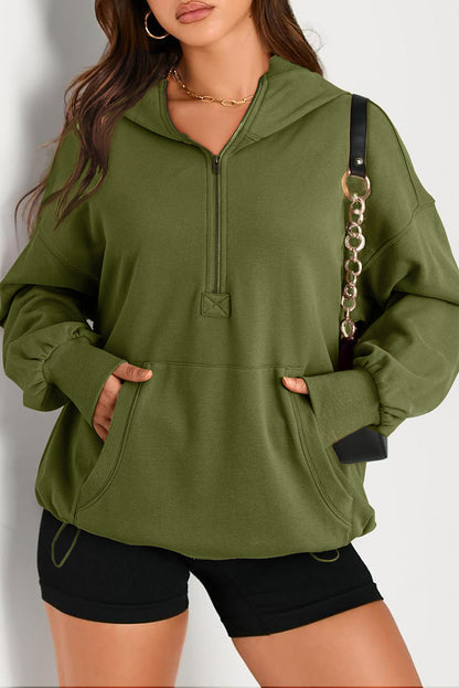 Nadja | Urban - Pull ample avec fermeture éclair et capuche