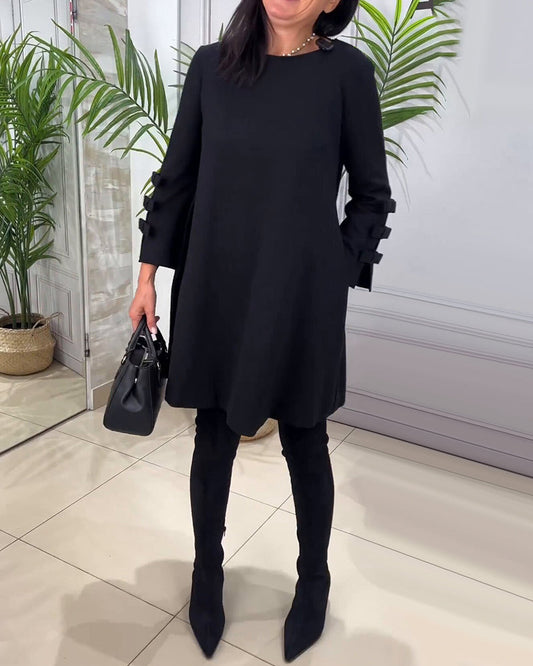 Robe décontractée à manches longues