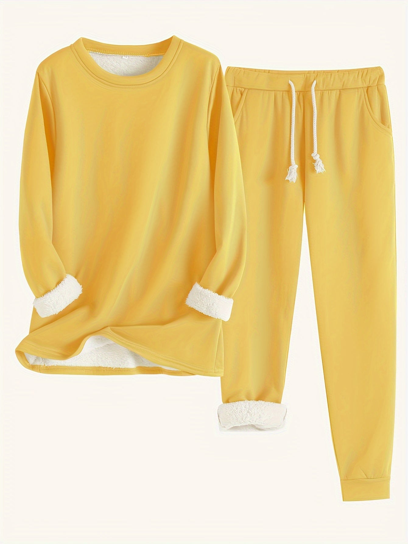 Isla | Ensemble thermique uni avec pull et survêtement