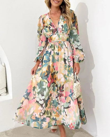 Robe longue - Asymétrique - Design tendance, fente haute, silhouette ample - Idéale pour les soirées d'été