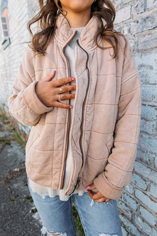 Veste polaire doublée avec capucins pour femmes