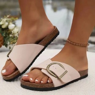 Layla® | Sandales pour femmes avec une grande boucle