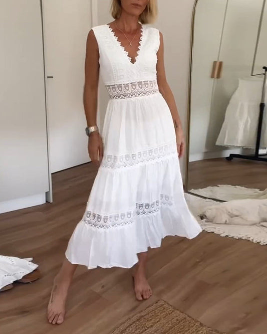 Agnès | Robe longue asymétrique