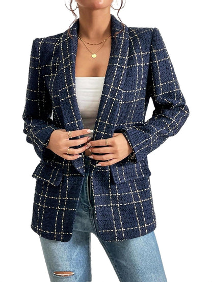 Clara - Blazer à carreaux