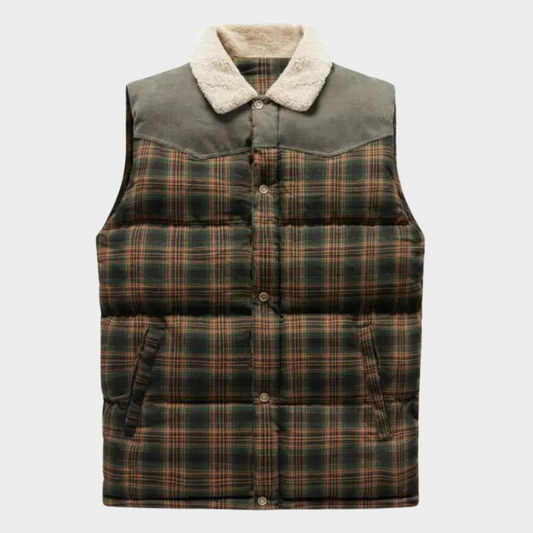 Victor - Bodywarmer classique à carreaux pour hommes