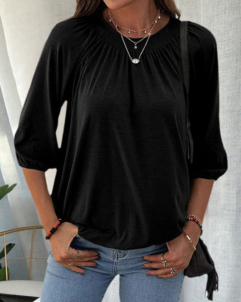 Yadira Blouse | Chemisier à col rond pour femme