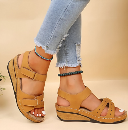 Allison® | Sandales souples et élégantes avec talon compensé