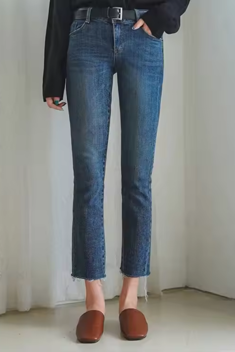 Lila | Jean droit bleu clair pour femme