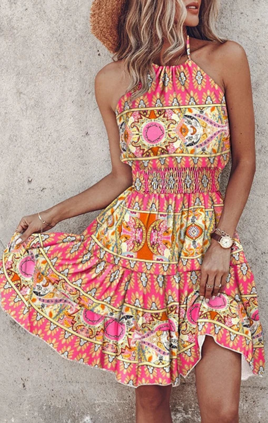 Angela robe midi boho