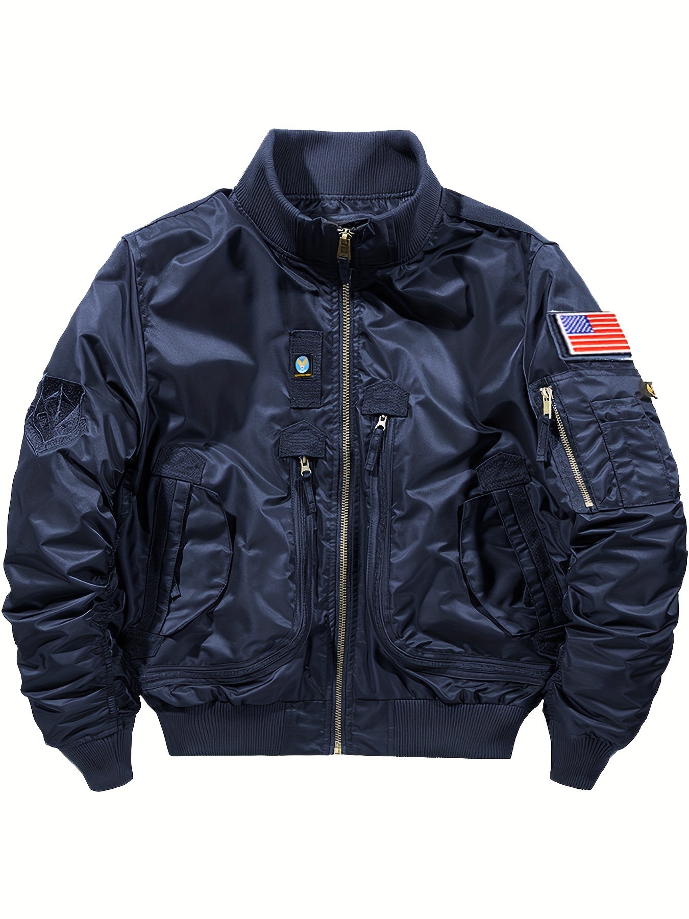 Veste tactique chaude Bomber à col montant pour hommes | Parfait pour les activités de plein air
