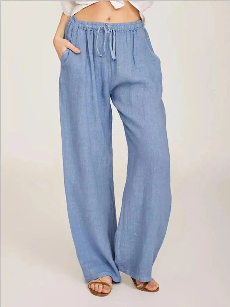Virginia - Pantalon en coton et lin