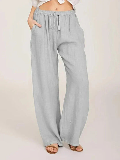 Virginia - Pantalon en coton et lin