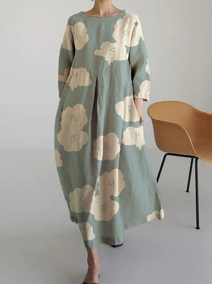 Jamie - Robe ample haut de gamme à encolure ronde
