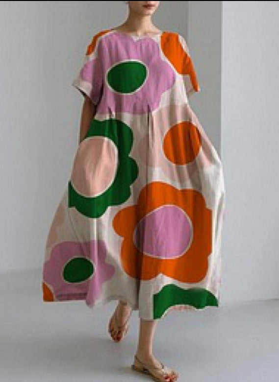 Jamie - Robe ample haut de gamme à encolure ronde
