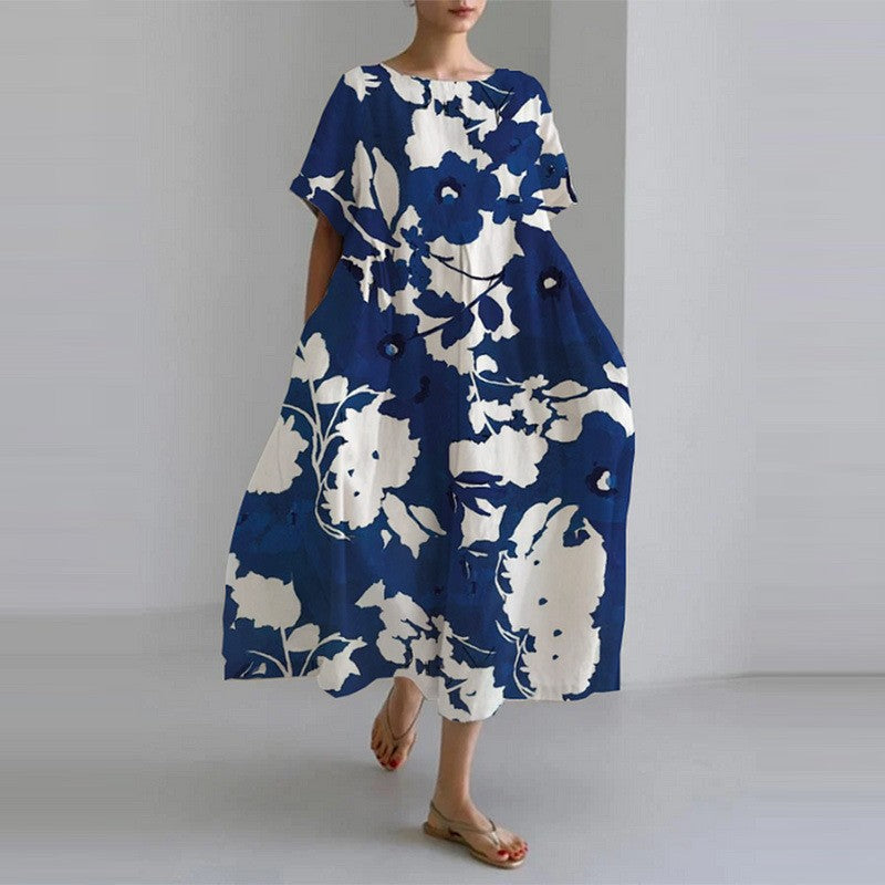 Jamie - Robe ample haut de gamme à encolure ronde