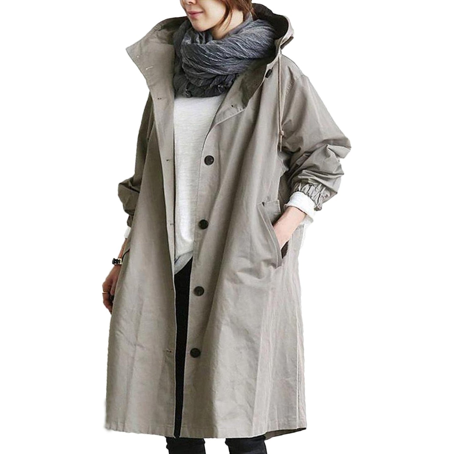 Adalee - Long mackintosh imperméable pour dames