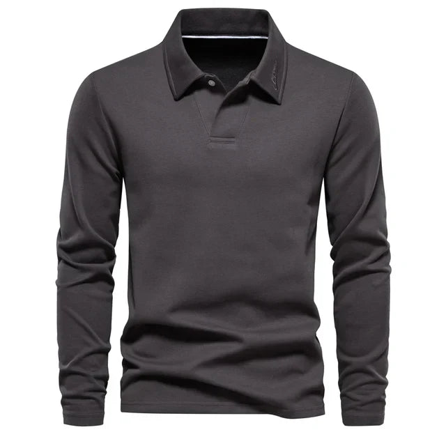 Yarno Blouse | Chemise polo à manches longues pour hommes