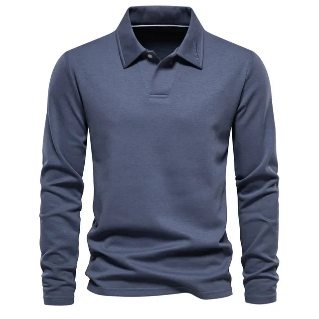 Yarno Blouse | Chemise polo à manches longues pour hommes
