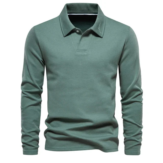 Yarno Blouse | Chemise polo à manches longues pour hommes