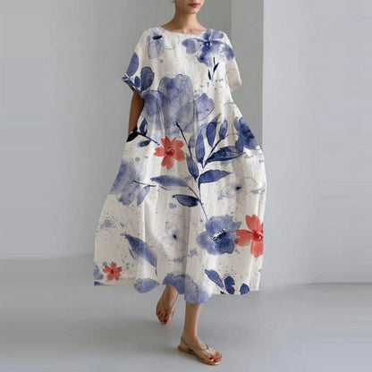 Jamie - Robe ample haut de gamme à encolure ronde