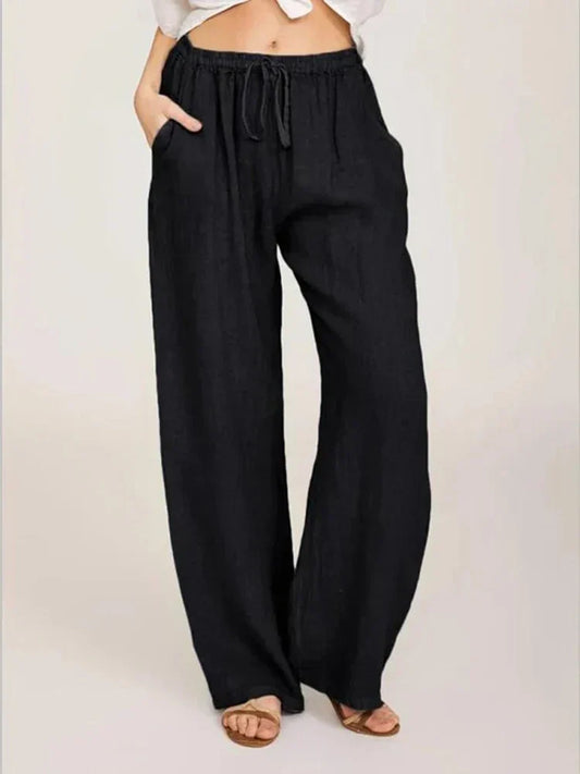 Virginia - Pantalon en coton et lin