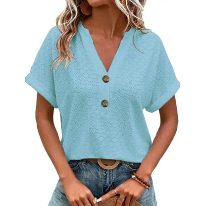 Top col V pour femme