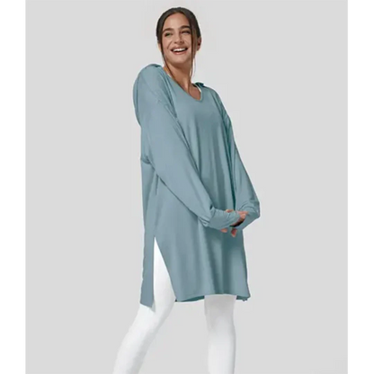 Alodiemin | Pullover décontracté surdimensionné pour femme | Manches longues