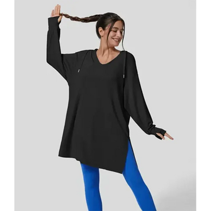 Alodiemin | Pullover décontracté surdimensionné pour femme | Manches longues