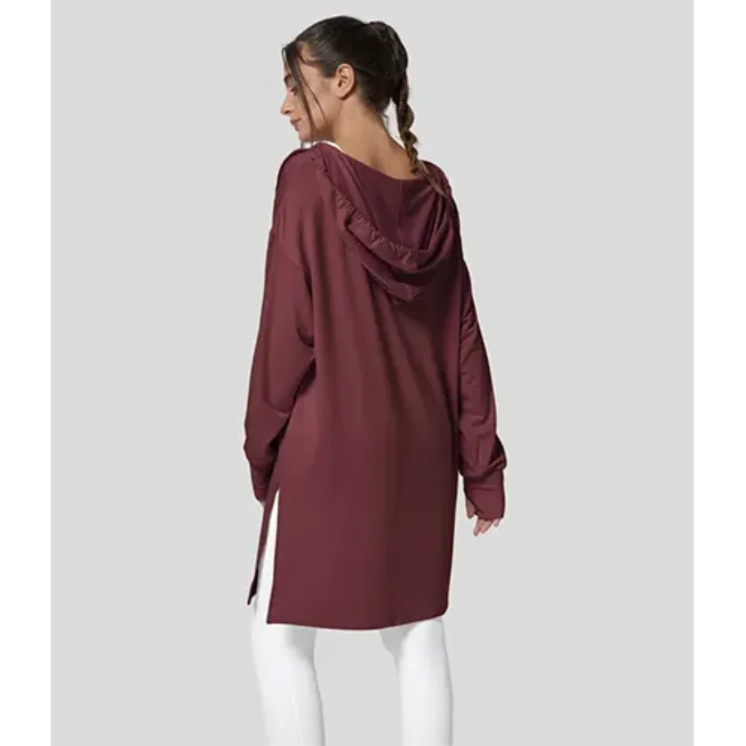 Alodiemin | Pullover décontracté surdimensionné pour femme | Manches longues