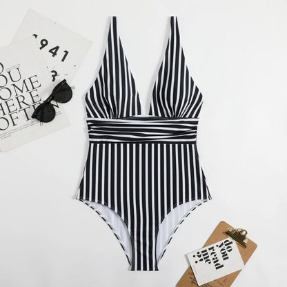 Amara - Maillot de bain élégant à rayures