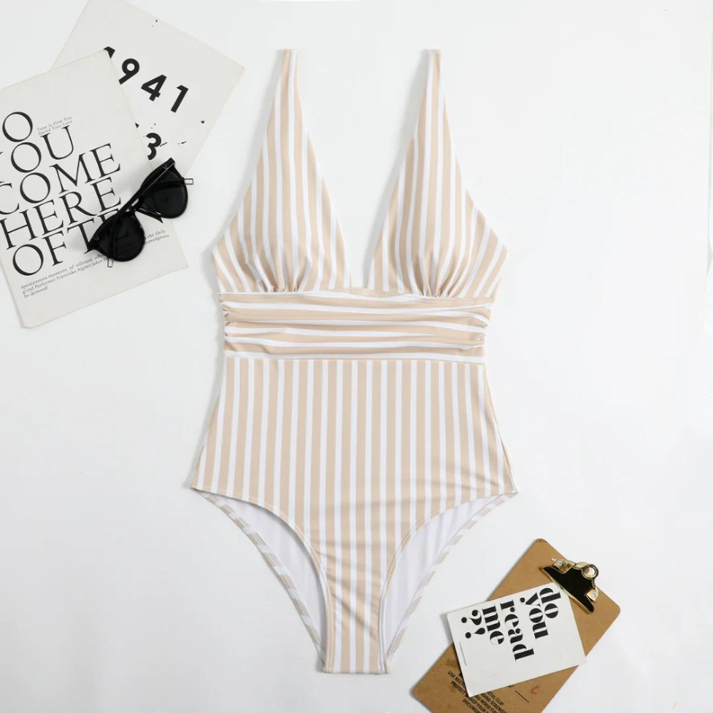 Amara - Maillot de bain élégant à rayures