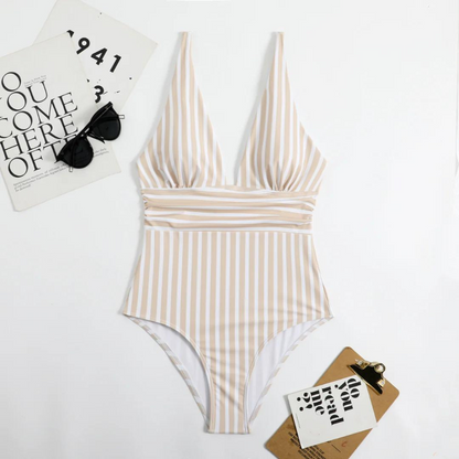 Amara - Maillot de bain élégant à rayures