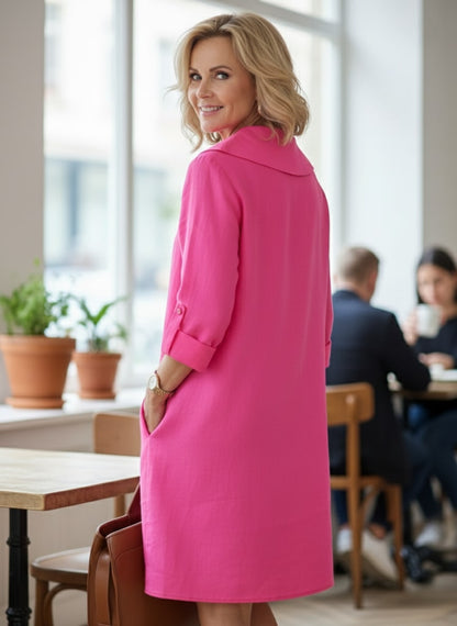 Amirah | Robe Femme à Col Élégante et Confortable Toutes Occasions