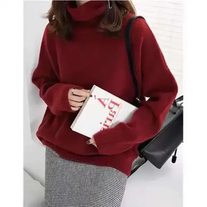 Alinea | Pull long surdimensionné pour femme | Col roulé