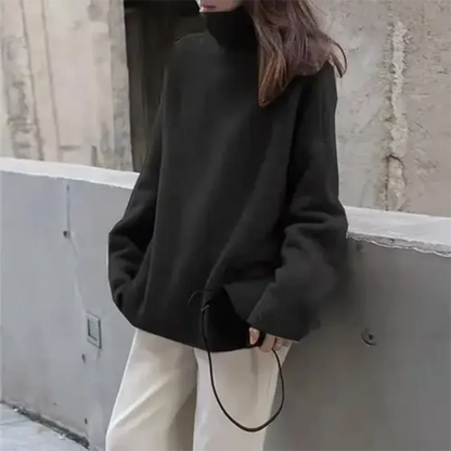 Alinea | Pull long surdimensionné pour femme | Col roulé