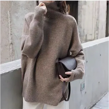 Alinea | Pull long surdimensionné pour femme | Col roulé