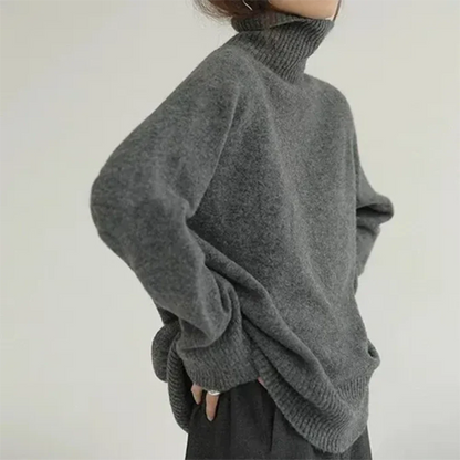 Alinea | Pull long surdimensionné pour femme | Col roulé