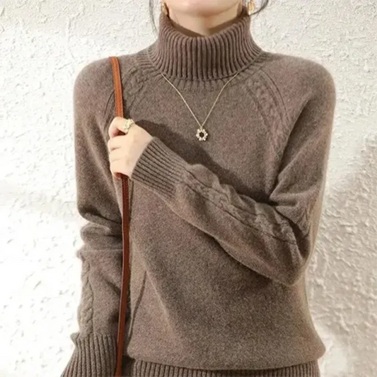 Yalenair | Pulls chauds manches longues | Col roulé pour femmes