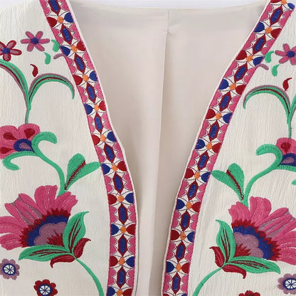 Gilet à fleurs