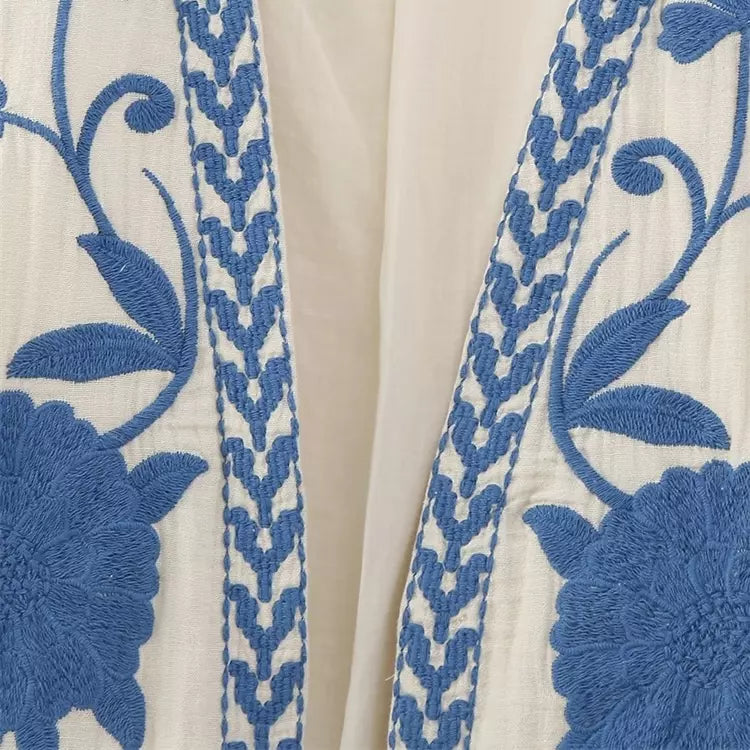 Gilet à fleurs