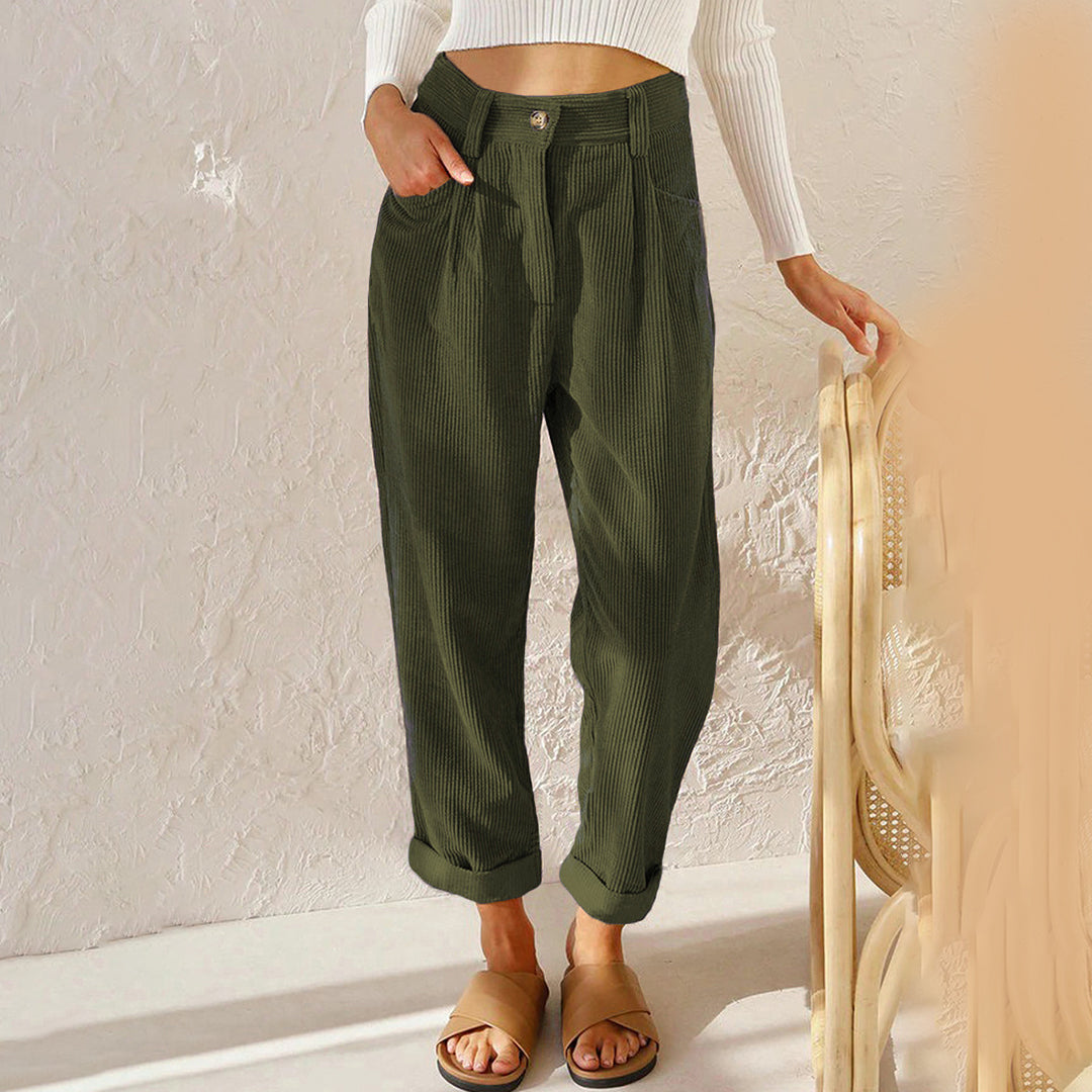 Pantalons taille haute pour femmes
