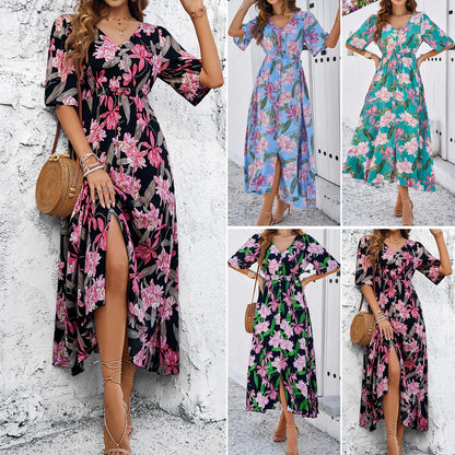Astrid - Robe élégante à imprimé floral