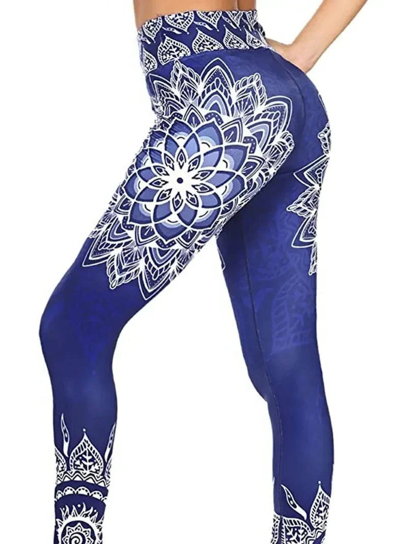 Leggings pour femmes avec motif à fleurs