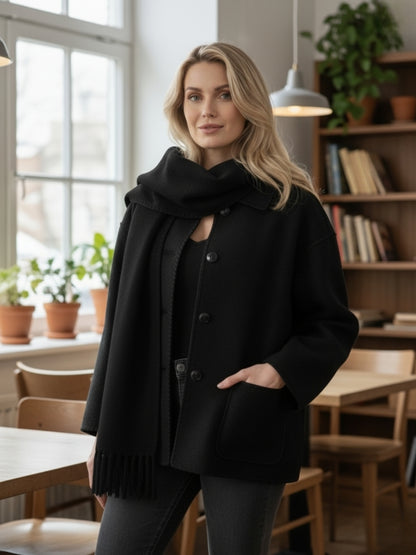 Atidu | Veste d’Apparat Femme avec Écharpe Chic et Confortable