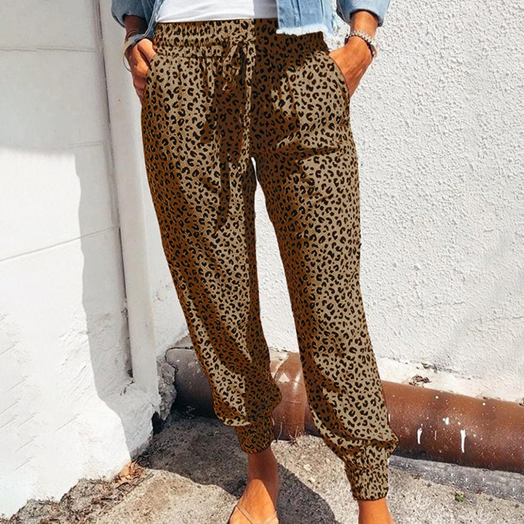 Pantalon imprimé léopard