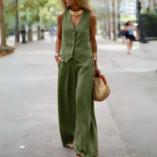 Ensemble élégant pour femmes - haut et pantalon