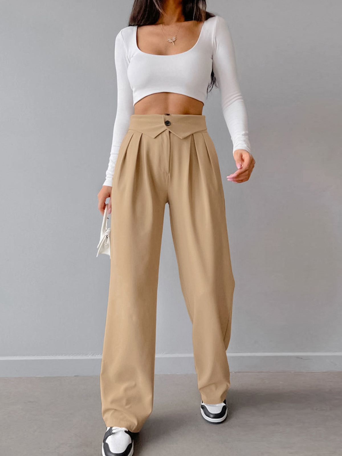 Krishna - Pantalon uni tendance pour femmes